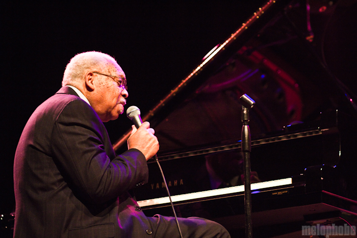 Ellis Marsalis at Aladdin Theater, April 16, 2011. Photo by Troy Dunham.
