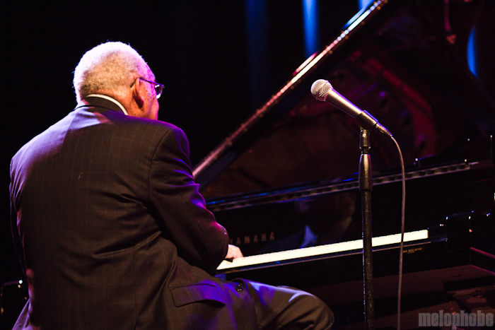 Ellis Marsalis at Aladdin Theater, April 16, 2011. Photo by Troy Dunham.