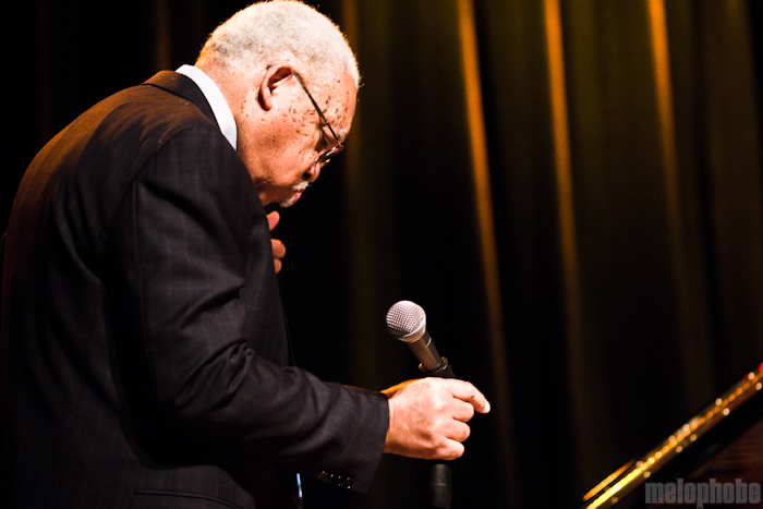 Ellis Marsalis at Aladdin Theater, April 16, 2011. Photo by Troy Dunham.