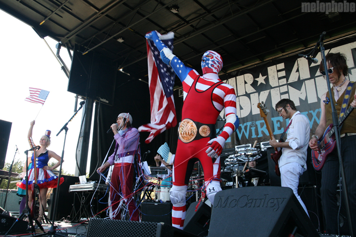 of Montreal at Brandeis University, May 1, 2011. Photo by Ian Doreian and Michael Zonenashvili.