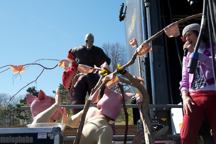 of Montreal at Brandeis University, May 1, 2011. Photo by Ian Doreian and Michael Zonenashvili.