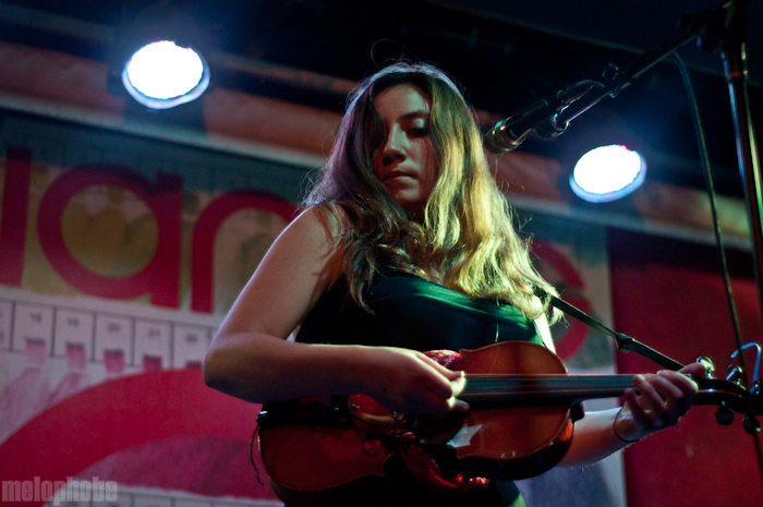 Anni Rossi at Pianos, May 4, 2011. Photo by Chris Barth.
