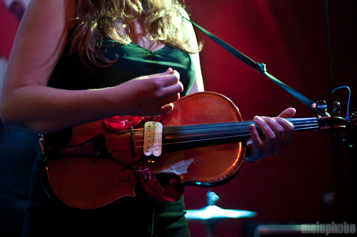 Anni Rossi at Pianos, May 4, 2011. Photo by Chris Barth.