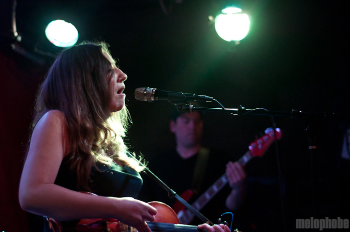 Anni Rossi at Pianos, May 4, 2011. Photo by Chris Barth.