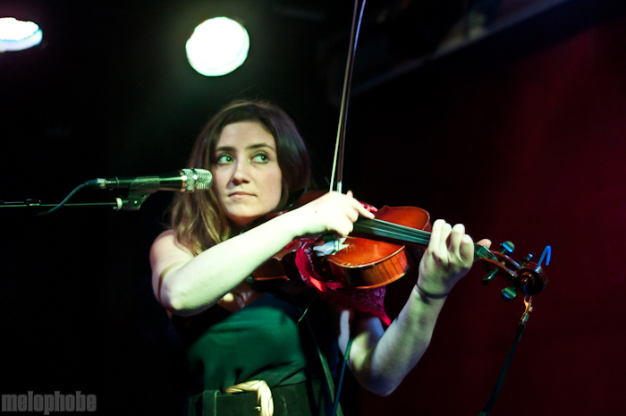 Anni Rossi at Pianos, May 4, 2011. Photo by Chris Barth.
