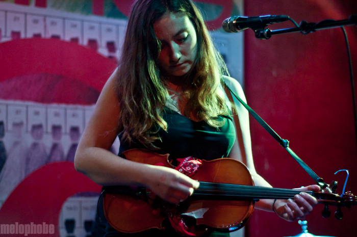 Anni Rossi at Pianos, May 4, 2011. Photo by Chris Barth.
