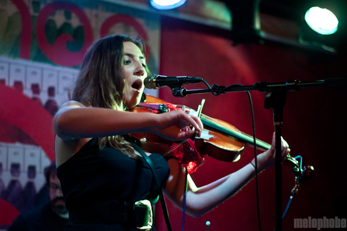 Anni Rossi at Pianos, May 4, 2011. Photo by Chris Barth.
