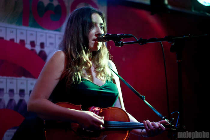 Anni Rossi at Pianos, May 4, 2011. Photo by Chris Barth.