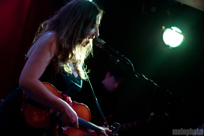 Anni Rossi at Pianos, May 4, 2011. Photo by Chris Barth.