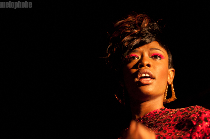 Dominique Young Unique at Mercury Lounge, May 4, 2011. Photo by Chris Barth.