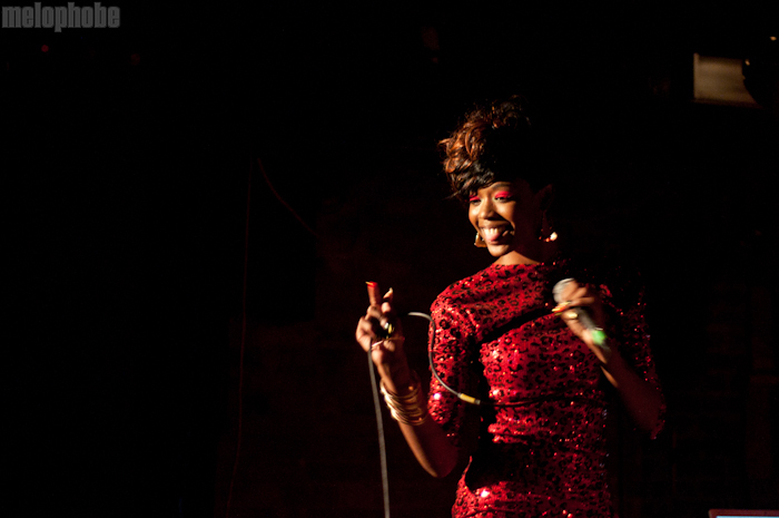 Dominique Young Unique at Mercury Lounge, May 4, 2011. Photo by Chris Barth.