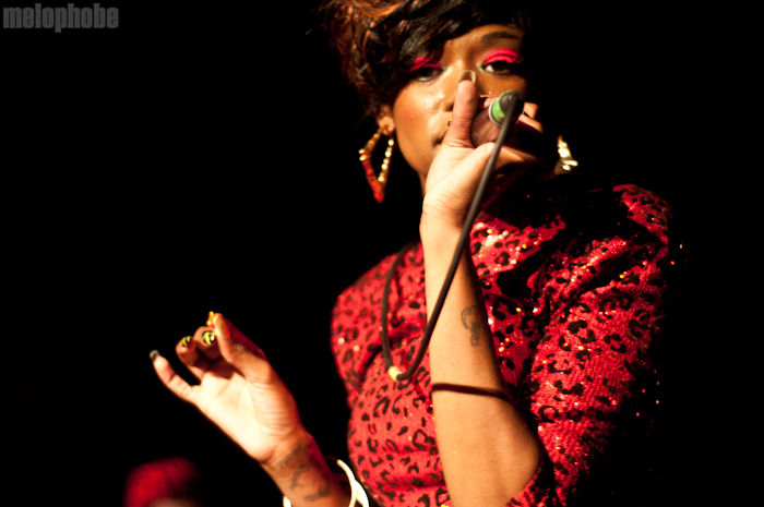 Dominique Young Unique at Mercury Lounge, May 4, 2011. Photo by Chris Barth.
