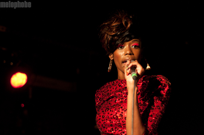 Dominique Young Unique at Mercury Lounge, May 4, 2011. Photo by Chris Barth.