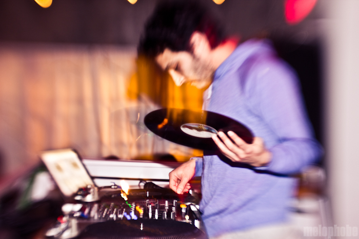 Dj Nightschool at Holocene, May 6, 2011. Photo by Troy Dunham.