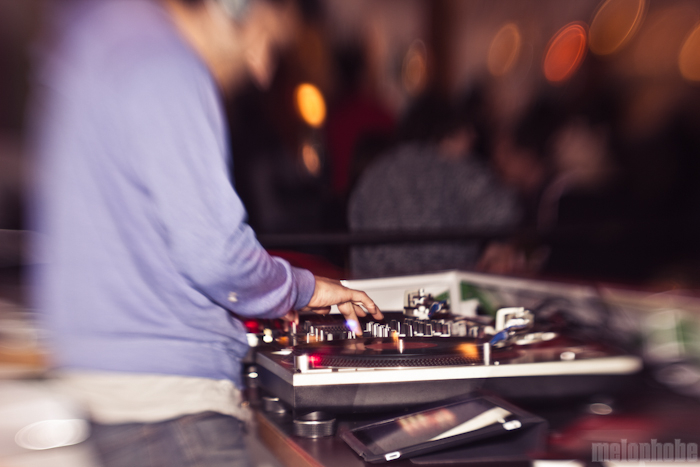 Dj Nightschool at Holocene, May 6, 2011. Photo by Troy Dunham.