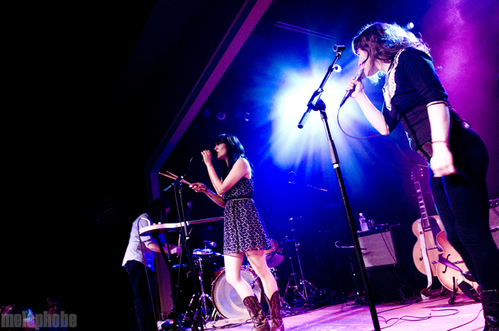 Thao and Mirah at Wonder Ballroom, May 8, 2011. Photo by Ro Tam.