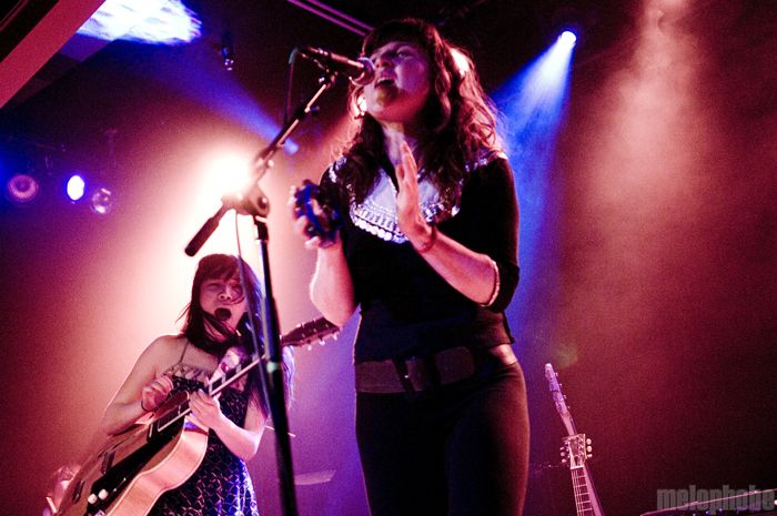 Thao and Mirah at Wonder Ballroom, May 8, 2011. Photo by Ro Tam.