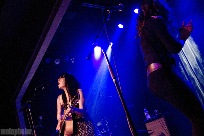 Thao and Mirah at Wonder Ballroom, May 8, 2011. Photo by Ro Tam.