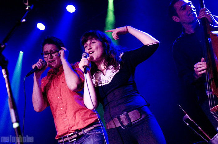 Thao and Mirah at Wonder Ballroom, May 8, 2011. Photo by Ro Tam.