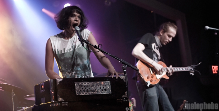 Shilpa Ray & Her Happy Hookers at Wonder Ballroom, May 18, 2011. Photo by Colin McLaughlin.