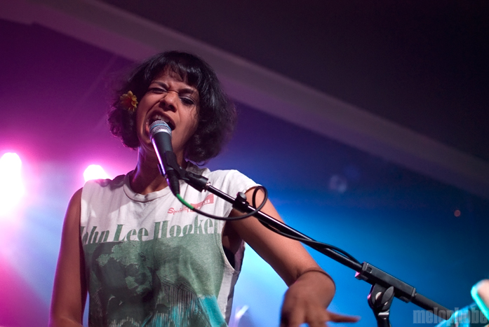 Shilpa Ray & Her Happy Hookers at Wonder Ballroom, May 18, 2011. Photo by Colin McLaughlin.