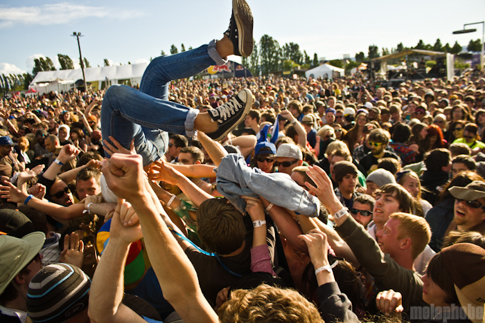 Against Me! at Bigfoot Stage, May 27, 2011. Photo by Troy Dunham.