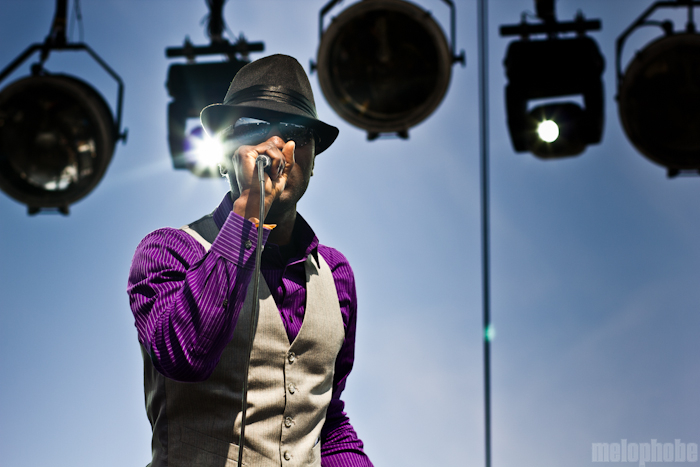 Aloe Blacc at Bigfoot Stage, May 28, 2011. Photo by Troy Dunham.