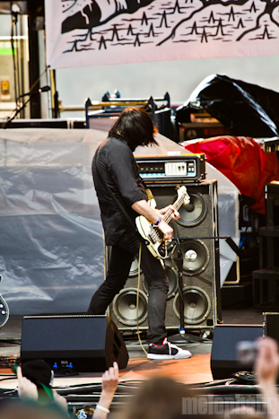 Death From Above 1979 at Main Stage, May 27, 2011. Photo by Troy Dunham.