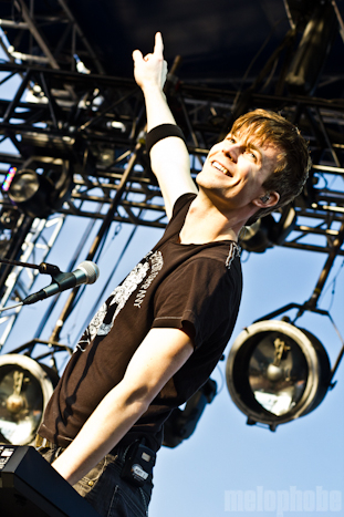 Matt & Kim at Bigfoot Stage, May 28, 2011. Photo by Troy Dunham.