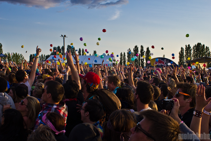 Matt & Kim at Bigfoot Stage, May 28, 2011. Photo by Troy Dunham.