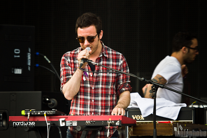 Tokyo Police Club at Main Stage, May 29, 2011. Photo by Troy Dunham.