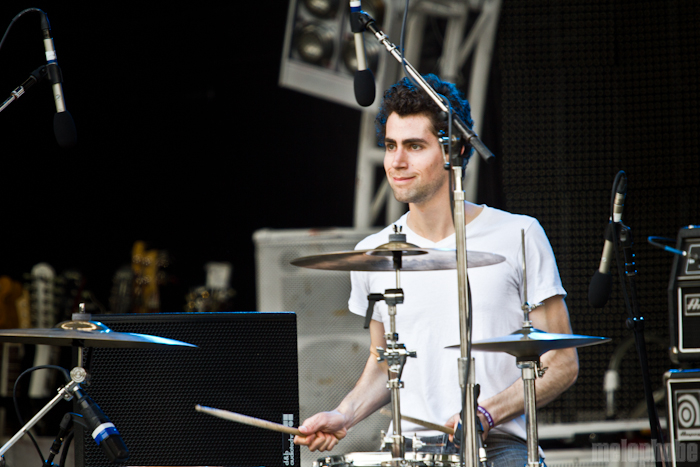 Tokyo Police Club at Main Stage, May 29, 2011. Photo by Troy Dunham.