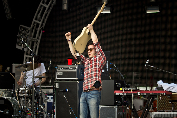 Tokyo Police Club at Main Stage, May 29, 2011. Photo by Troy Dunham.