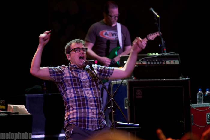 Weezer at B.O.M.B. Fest, May 28, 2011. Photo by Michael Zonenashvili.