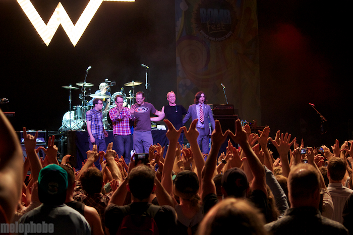Weezer at B.O.M.B. Fest, May 28, 2011. Photo by Michael Zonenashvili.
