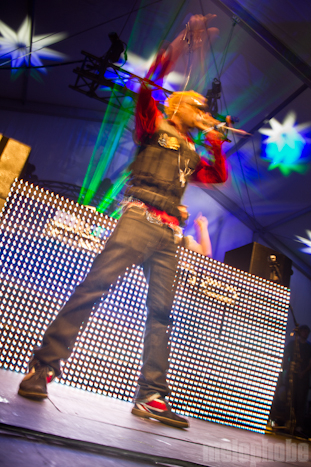 Major Lazer at Banana Shack, May 30, 2011. Photo by Troy Dunham.