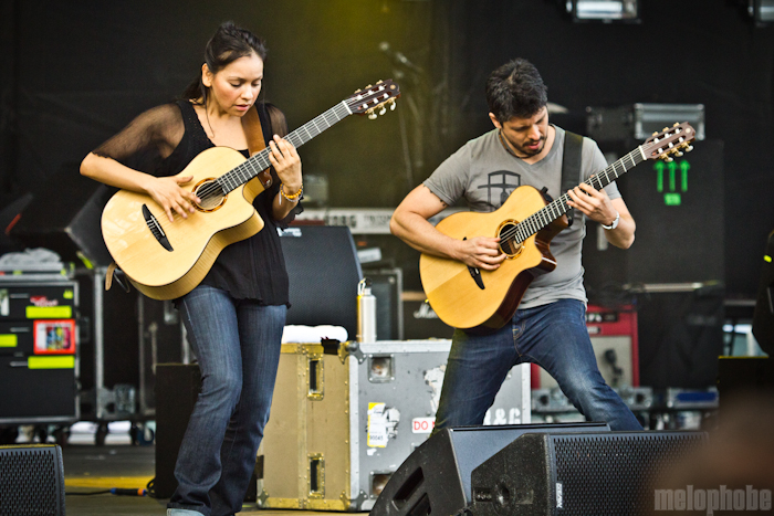 Rodrigo y Gabriela at Main Stage, May 30, 2011. Photo by Troy Dunham.