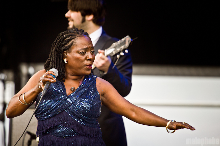 Sharon Jones and the Dap-Kings at Main Stage, May 30, 2011. Photo by Troy Dunham.