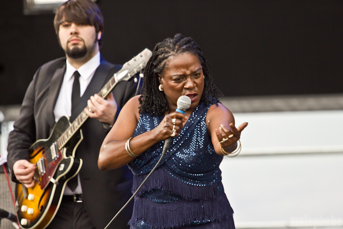 Sharon Jones and the Dap-Kings at Main Stage, May 30, 2011. Photo by Troy Dunham.