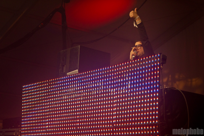 Skrillex at Banana Shack, May 30, 2011. Photo by Troy Dunham.