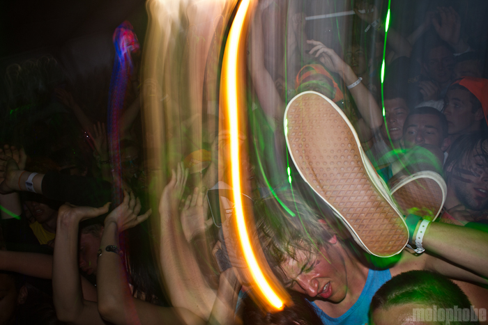 Skrillex at Banana Shack, May 30, 2011. Photo by Troy Dunham.