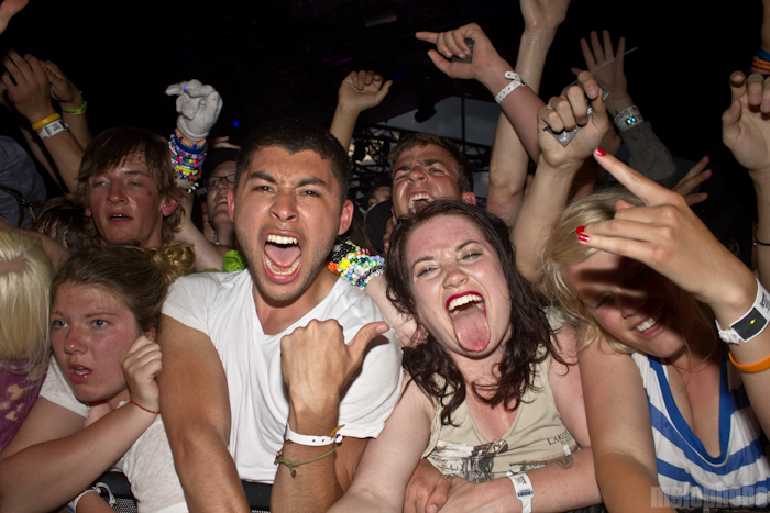 Skrillex at Banana Shack, May 30, 2011. Photo by Troy Dunham.