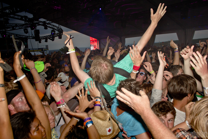 Skrillex at Banana Shack, May 30, 2011. Photo by Troy Dunham.