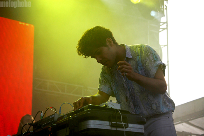 Neon Indian at Governors Island, June 18, 2011. Photo by Sam Kim.