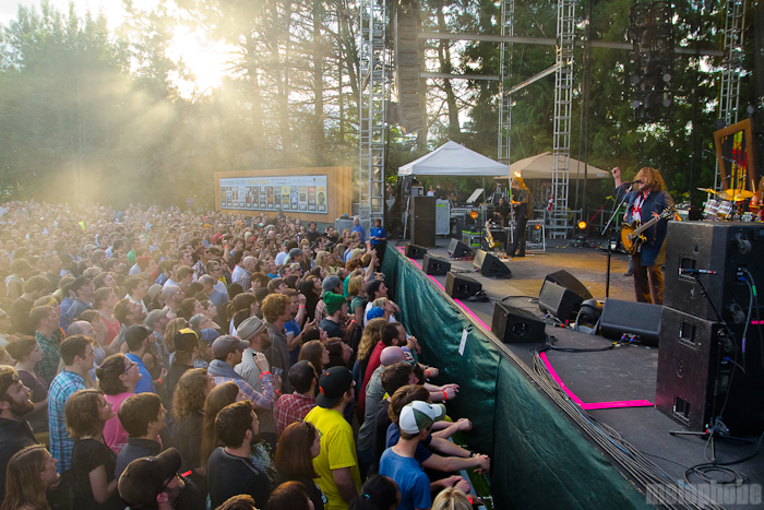 My Morning Jacket at Edgefield, June 28, 2011. Photo by Logan Westom.