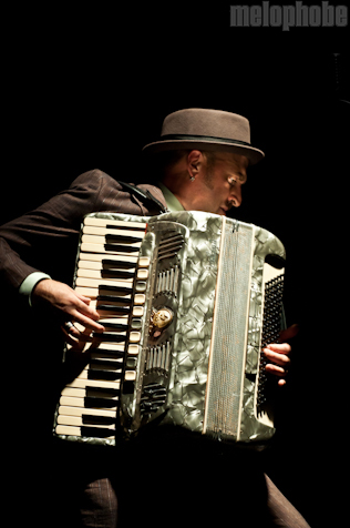 Franz Nicolay at MHOW, July 7, 2011. Photo by Chris Barth.