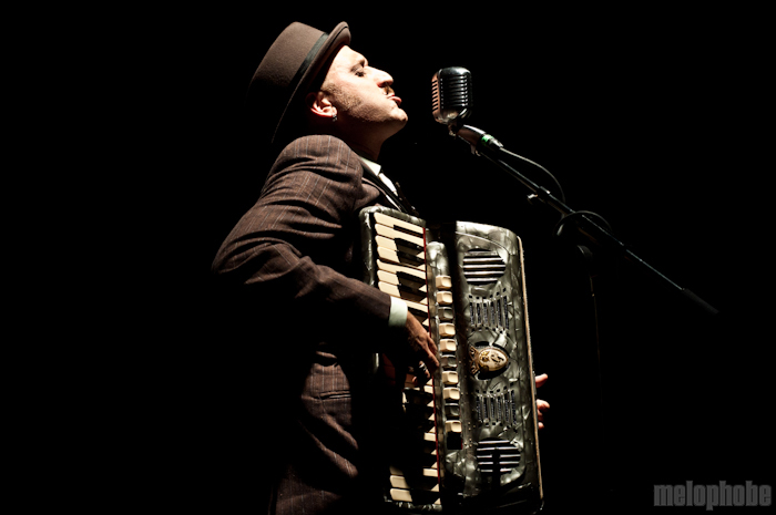 Franz Nicolay at MHOW, July 7, 2011. Photo by Chris Barth.