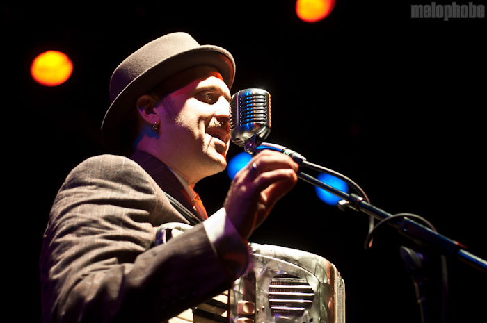 Franz Nicolay at MHOW, July 7, 2011. Photo by Chris Barth.