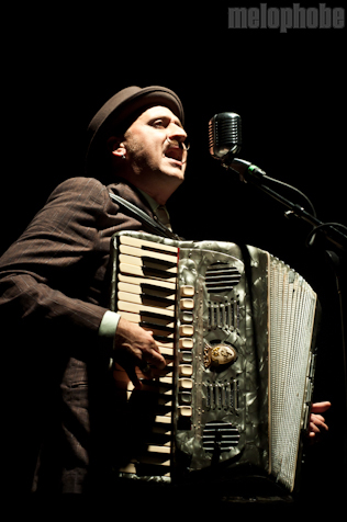 Franz Nicolay at MHOW, July 7, 2011. Photo by Chris Barth.