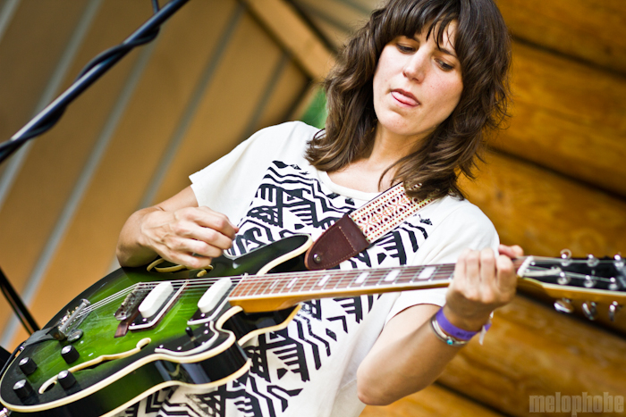 Eleanor Friedberger at Doug Fir Patio, July 24, 2011. Photo by Troy Dunham.